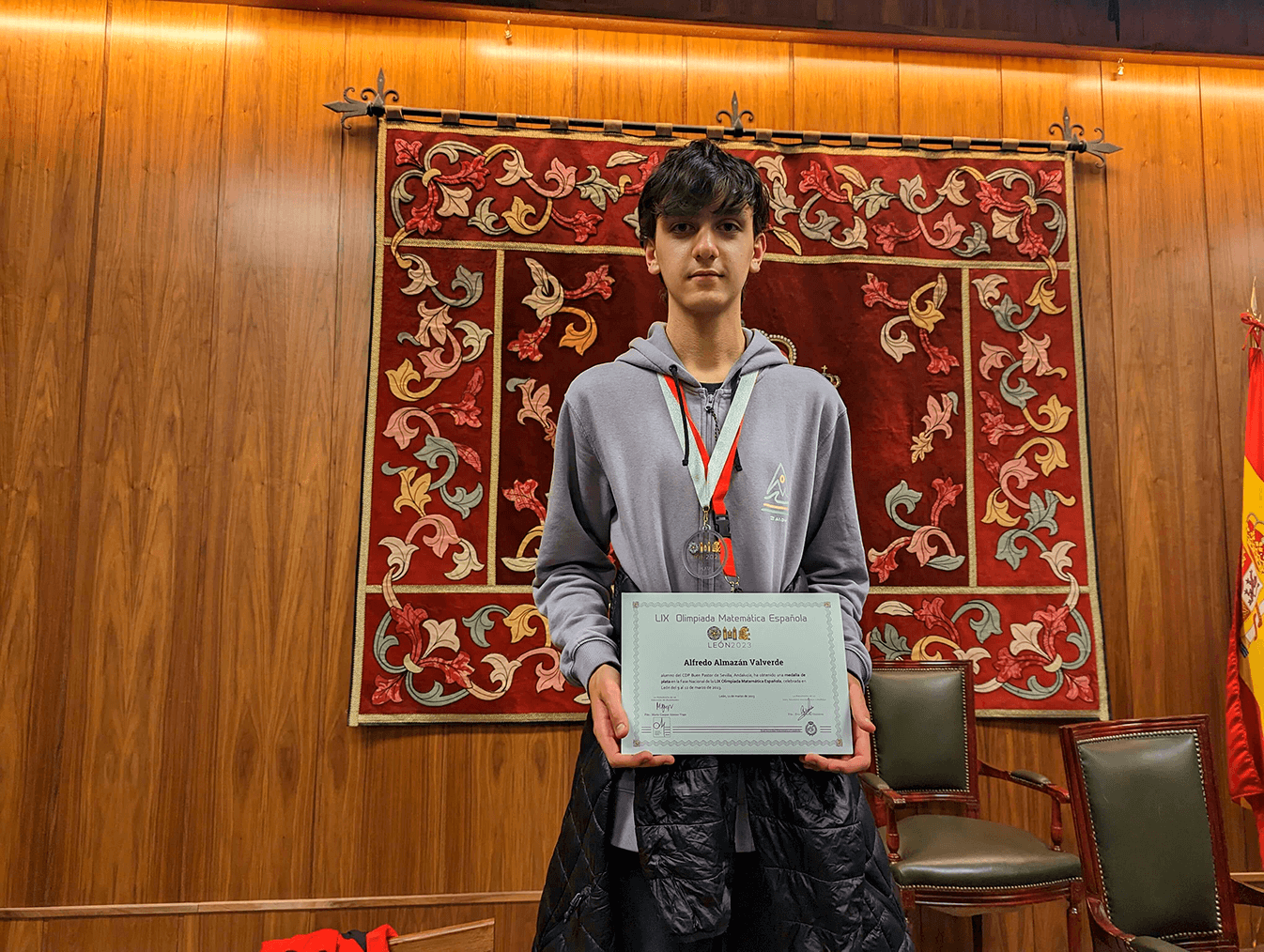 Alfredo Almazán plata 2023 en la fase nacional de la OME